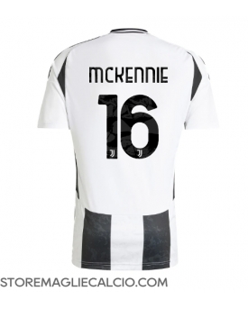 Juventus Weston McKennie #16 Maglia Gara Casa Repliche 2024-25 Maniche Corte